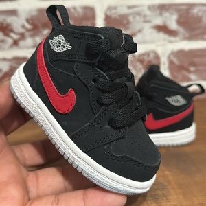 Jordan 1 Mid Multi-Color Black(TD) Sz 3C